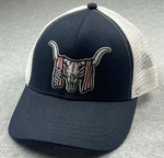 Cody James Men Trucker Hat Long Horn Skull Flag Cap Nwt. Fixed Price $21.50.