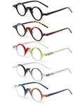 Jm Round Reading Glasses For Women Men, Vintage One Size, 5-PACK Mix. Fixed Price $33.99.