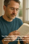 Two Way Foldable Reading Glasses Easy Readers Carrying Case For Women Unisex. Fixed Price $13.99.