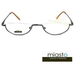 Miasto Semi Rimless Metal Oval Moon 1/2 Half Frame Reader Reading Glasses Specs. Fixed Price $22.99.