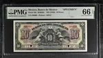 M4626S Banco De Mexico 10 Pesos Nd (1936) P30S Pmg Gem Unc 66 Epq Specimen. Fixed Price $450.00.