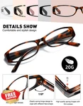 Soctick Blue Light Blocking Reading Glasses Women 5-PACK 1.25 Spring Hinge. Fixed Price $27.99.