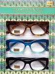 Maxstudio +3.00 Women's Premium Reading Glasses 3-PACK Readers New Authentic. Fixed Price $29.99.