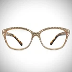 Jimmy Crystal Women's Beige Swarovski Readers. Fixed Price $56.00.