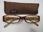 Foster Grant +1.50 Strength Reading Eyeglasses With Case Simba Brown MS1212 Euc. Fixed Price $16.00.