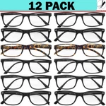 Reading Glasses Womens Reader 12 Pack With Spring Hinge Frames Style New. Fixed Price $21.95.