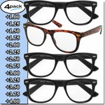 Womens Reading Glasses 4 Pairs Unisex Classic Retro Style Readers All Power. Fixed Price $12.95.