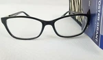 Foster Grant Women's Reading Glasses W/case Black Strength +1.50 Or +3.25. Fixed Price $11.00.