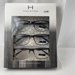 Halston Fashion 3 Pack +2.00 Multi Color Reading Designer Glasses Readers. Fixed Price $30.00.