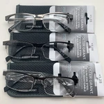 "3 Pair" Foster Grant Lamar + 1.25 Stainless Steel Reading Glasses Readers. Fixed Price $24.95.