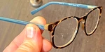 Foster Grant TG1017 Elodie Tel Brown Tortoise Blue Temple Cat Eyeglass Frame. Fixed Price $23.99.