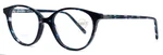 Jean Lafont Graffiti 3144 Navy Stripe Girls Round Eyeglasses 48-16-142 B:41. Fixed Price $104.99.