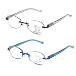 Sunamoy Multifocus Reading Glasses Women Progressive Large, Black + Blue. Fixed Price $34.30.