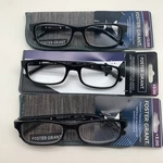 "3 Pair" R227 Foster Grant Brandon +3.00 Blk Reading Glasses Readers. Fixed Price $21.95.