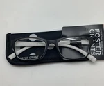 Foster Grant Lucille Reading Glasses Ladies Black White Polka Dots & Case New. Fixed Price $14.99.