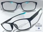 Sleek Contemporary Modern Sporty Reading Eye Glasses Readers Gray Frame +2.00. Fixed Price $13.01.