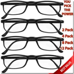 Reading Glasses Lens 2,4,8,12 Pack Lot Classic Reader Unisex Women Style. Fixed Price $7.95.