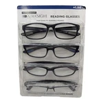 Foster Grant Xtrasight Reading Glasses 4 Pack +1.50 Black Matte Frames DG1211. Fixed Price $11.99.