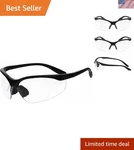 Safety Reading Glasses Black Frame With Clear Lens - Full Magnifying .... Fixed Price $31.07.