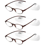Calabria 719 Flexie 3-PACK Oval Reading Glasses +1.00 Tortoise Havana M. Fixed Price $96.16.