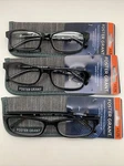 "3 Pair" Foster Grant Brandon Blk 1.75 Reading Glasses Readers Case Black. Fixed Price $24.95.
