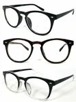 Blended Bifocal Reading Glasses Retro Round Womens Spring Temple. Fixed Price $13.95.