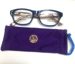 Joy Mangano Dark Blue Reader Glasses Spring Temple Lens +3.50 - 4C. Fixed Price $14.00.