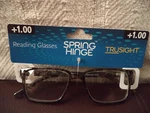 New Tru-sight +1.00 Spring Hinge Women's Reading Glasses By Yankee Trader. Fixed Price $9.75.