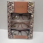Nicole Miller Multicolored 3 Pack Reading Glasses +2.50 Nib. Fixed Price $29.99.