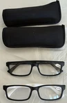 Pack Women Square Frame Reading Glasses Spring Hinges Temples +2.00 Pouch. Fixed Price $5.95.