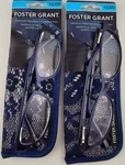Foster Grant Women's Reading Glasses Isa Navy +2.00 ( 2PC ). Fixed Price $29.95.