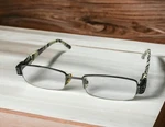 Jimmy Crystal JCR188 Zebra Design Swarovski Reading Glasses. +2.00 Lens. Fixed Price $49.00.