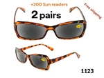 +200 Anti Reflective Tinted Lens Uv Protect Sun Reader Reading Glasses 1123. Fixed Price $11.77.