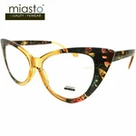 (2 Pairs/ Colors) Miasto Big "cat Eye" Large Reading GLASSES+1.75 Brown & Gold. Fixed Price $29.95.