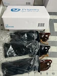 New 3-PC Primary Optics Reading Polarized Sun Glasses +1.50 Black Brown Bifocals. Fixed Price $12.19.