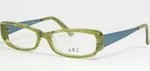 Ogi 7117 357 Lime Green Marble /teal Eyeglasses Frame 50-15-135 (notes). Fixed Price $54.00.