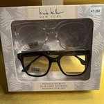 Nicole Miller 2-PK Premium Blue Light Filter Reading Glasses Readers +1.50 New. Fixed Price $31.90.
