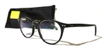 Eyebobs Case Closed, Eyeglass Frame Black/brown Plastic Eyewear 49-18. Fixed Price $17.99.