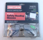 Vintage Craftsman Magnifying Safety-reading Glasses, Low Magnification Readers. Fixed Price $22.49.