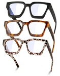 Ydaowkn Oversized Blue Pack, (3PACK)BLACK+COCO Tortoise+cheetah. Fixed Price $31.18.