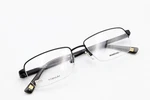 Marchon Nyc Hunter 001 Satin Black 52-17-140 Half Rim Titanium Frames Flex L151. Fixed Price $44.99.
