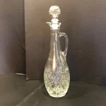 Morgan David Crystal Cut Glass Wine Decanter Stopper Star Pattern 1978. Fixed Price $10.00.