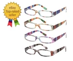Gamma Ray Womens Reading Glasses - 4 Pairs Ladies Fashion Readers For. Fixed Price $22.38.