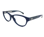 Chanel Eyeglasses Frames 3233-Q C.1427 Shiny Blue Patent Leather Gold 52-17-130. Fixed Price $249.99.