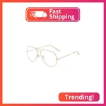 Gleyemor Classic Aviator Blue Light Glasses For Women Men, Metal Frame Clear Len. Fixed Price $18.31.