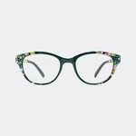 Jimmy Crystal Women's Green Floral Swarovski Readers. Fixed Price $55.00.