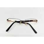 Ambience Design Italy AM874 Gold Black Half Rim Eyeglasses Frames 51-18-135. Fixed Price $31.99.