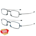 Prtcslwd 2 Pack Folding Reading Glasses Mini Anti-blue Light Readers. Fixed Price $20.00.