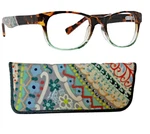 New Vera Bradley Courtney Blue Light Filtering Reader Citrus Paisley +1.0 & Case. Fixed Price $16.99.