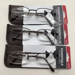 "3 "pair" Foster Grant Essentials Hal Brn +2.75 Reading Readers Glasses. Fixed Price $21.95.